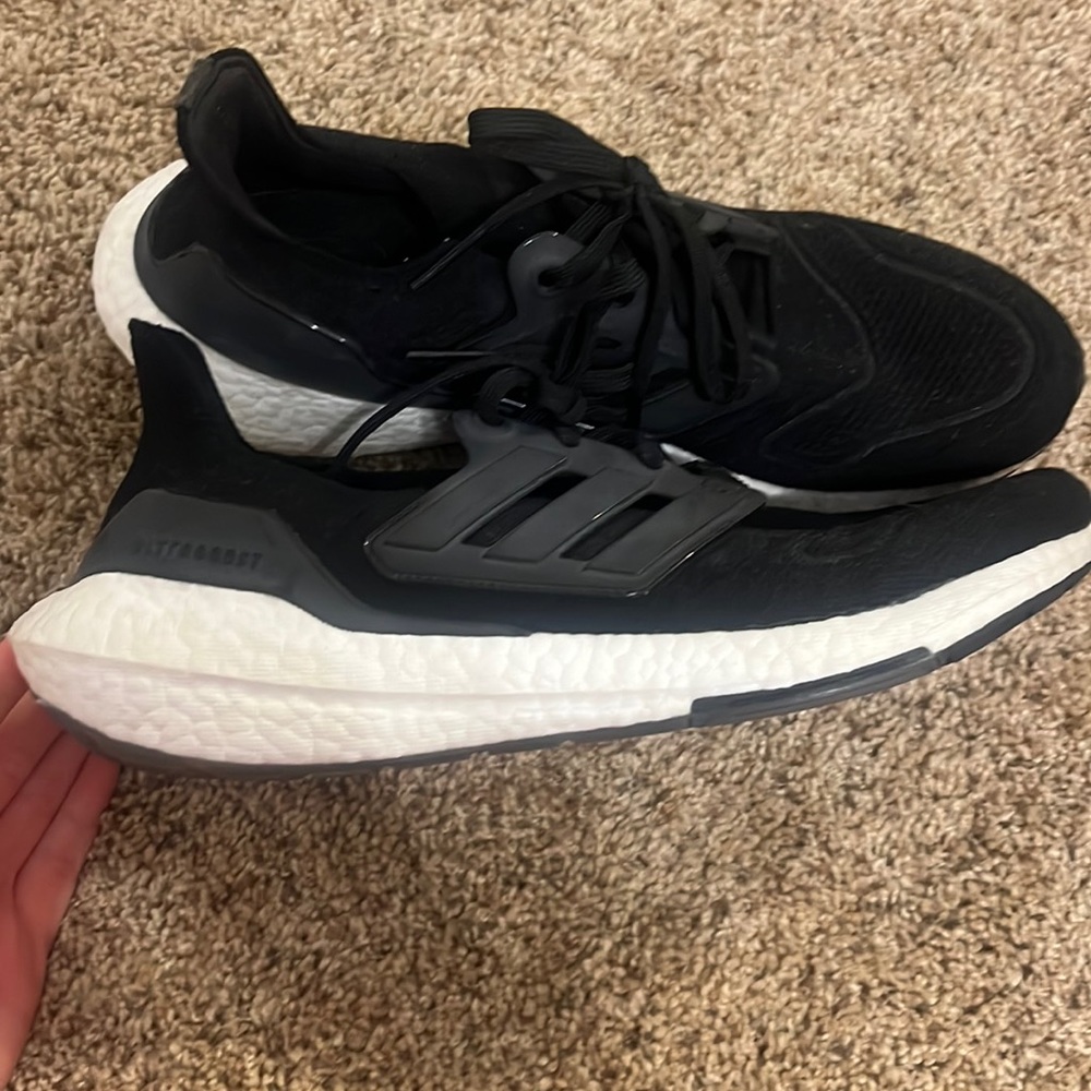 Women's black ultraboost adidas.